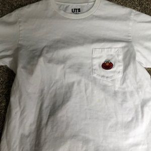 Uniqlo x Kaws Elmo pocket tee